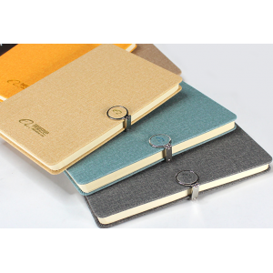 Executive Magnetic Closure A5 Leather-Fabric Notebook 
